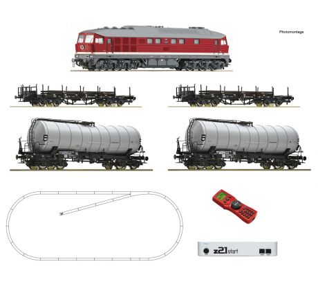 51327 - Digitalní start set z21®: Motorová lokomotiva BR 142 s nákladním vlakem DR