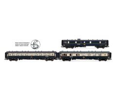 HR4390 - Třívozový set “Edelweiss Pullman Express”, souprava 1/2 (DD3, VPC Côte d'Azur + VP Étoile du Nord)