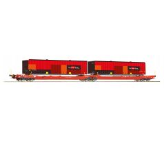 6600033 - Dvojitý kapsový kloubový vůz typ Sdggmrs 738/T3000e ÖBB Rail Cargo Wagon