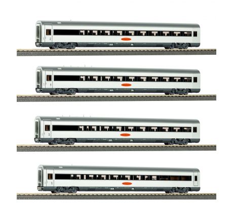 28350 - Set expresního vlaku Metropolitan 2 - čtyřídílná sada vložených vozů DB