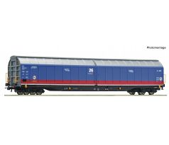 6600200 - 4. osý uzavřený vůz s posuvnými bočnicemi Habbins Green Cargo