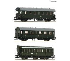 6200131 - Lokálkový vlak DR - set 2 se třemi osobními vozy