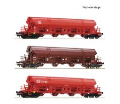 6600153 - Set se třemi 4-nápravovými výsypnými vozy Tadgs 959 DB AG